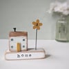 Little Wooden Handmade House and Base in a Bag - home 