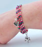 Memory Wire Wrap Bracelet With Charms, Birthday, Anniversary, Gifts For Her - Image 3