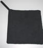 Black Pot Holder With Black Back Kitchen Grab Mat Pad Chef's Surface Saver - Image 4