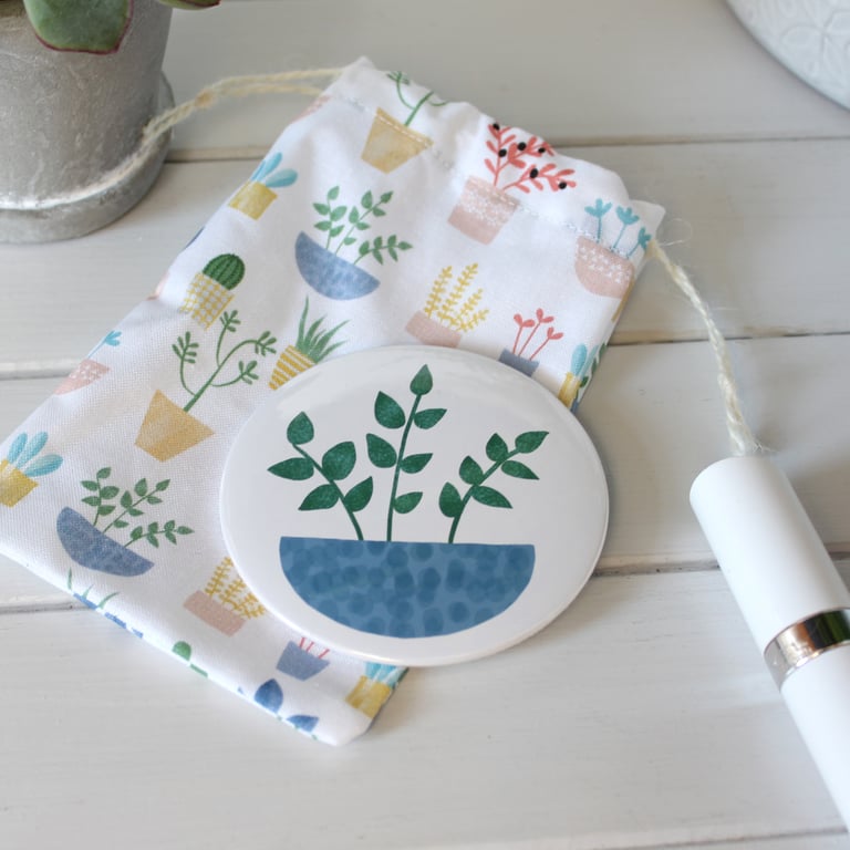 Large Plant Bowl design Mirror