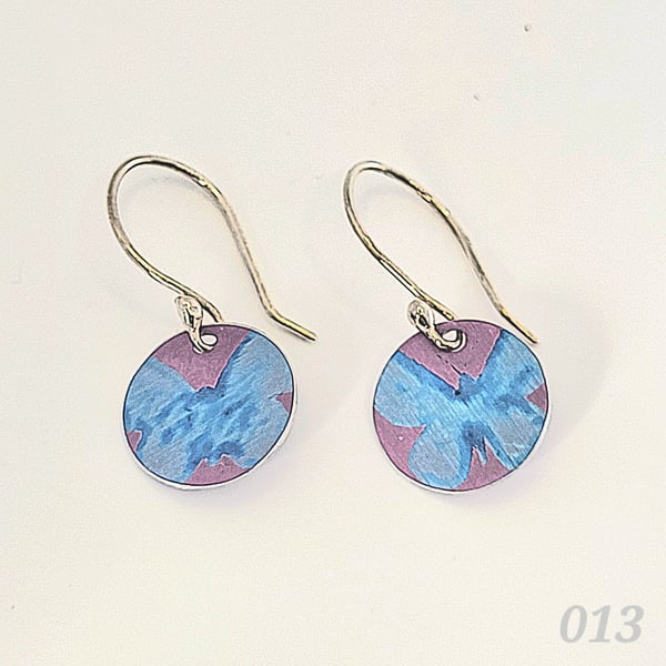 013 - Handmade Aluminium and Silver Reversible Earrings