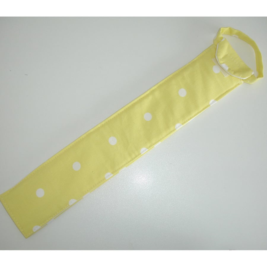 Descant Recorder Case Yellow Polka Dots