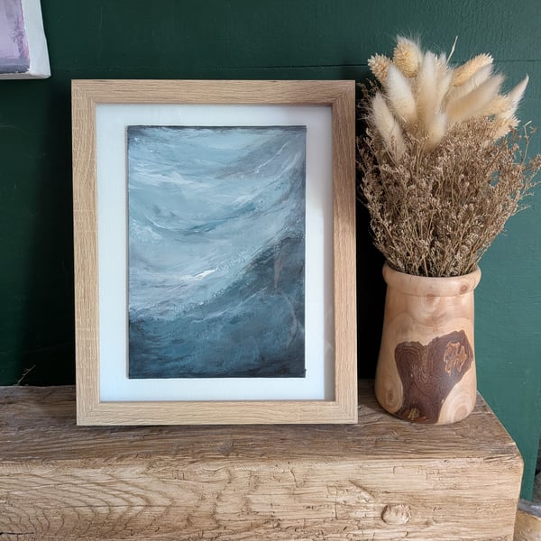 'Swirling Sea' Abstract Acrylic Painting