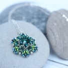 Sparkly Emerald Green Ceres Pendant
