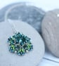 Sparkly Emerald Green Ceres Pendant