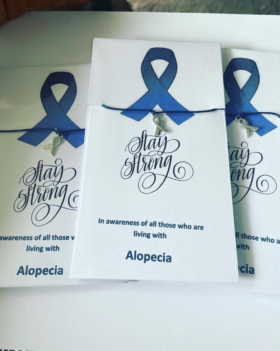 In awareness and support of alopecia wish bracelet 