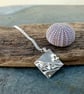 Silver beach, coast, shoreline pendant  - Image 2