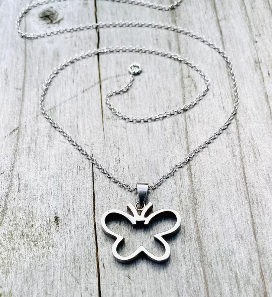 Sterling Silver Butterfly Necklace