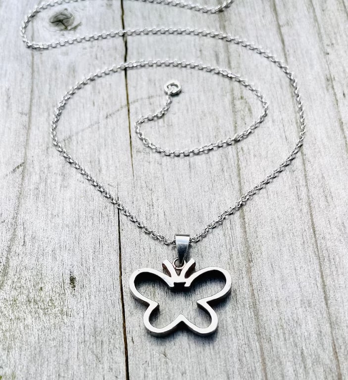 Sterling Silver Butterfly Necklace