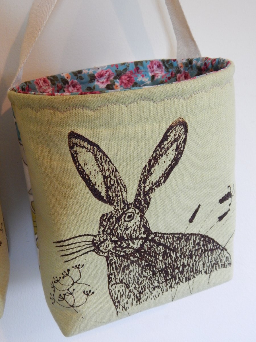 Hare and wild grass- Storage Basket