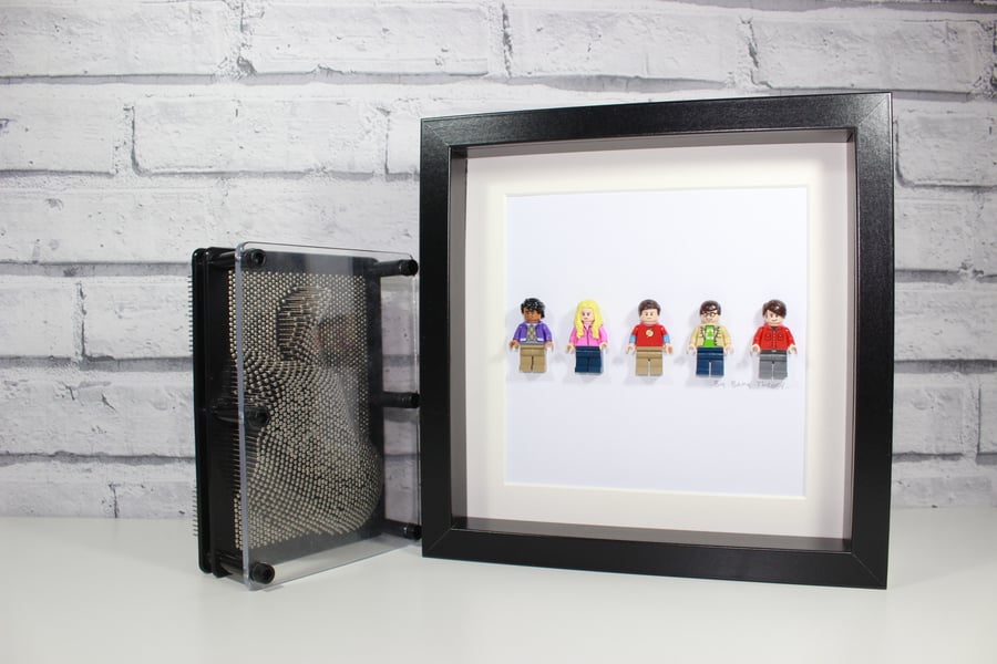 THE BIG BANG THEORY - FRAMED LEGO MINIFIGURES - AWESOME ART