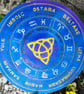 Pagan Celtic Wheel of The Year Resin Plate or Altar Decoration