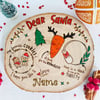 Personalised Christmas Eve Board, Tread Board, Santa Claus Christmas Eve Plate 