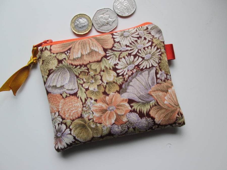 Pretty Floral  Coin Purse