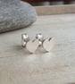 Sterling Silver Heart Stud Earrings, Small Studs - Image 5