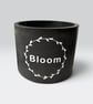 Personalised Black Plant Pot with White Text  - Image 5