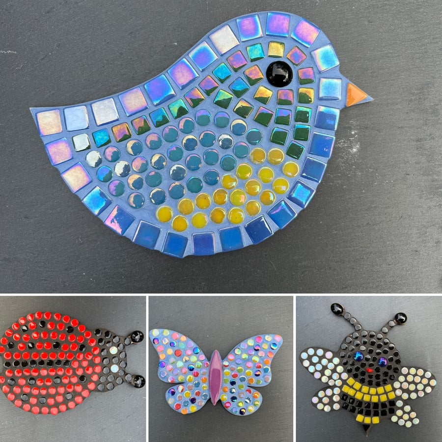 Children's Mosaic Craft Kit - Bluebird