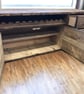 Reclaimed Wood Sideboard with Wine Rack Rustic Living Room Cabinet THE RIGA - Image 10