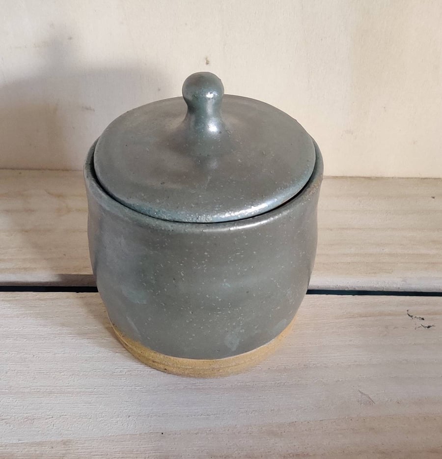 Silver lustre ceramic lidded box, trinket pot, housewarming gifts, birthday pres