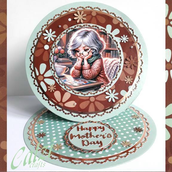 Round Mother's Day Card (Jigsaw)