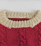 Baby's Hand Knitted Round Neck Cabled Sweater, Baby Shower Gift - Image 3