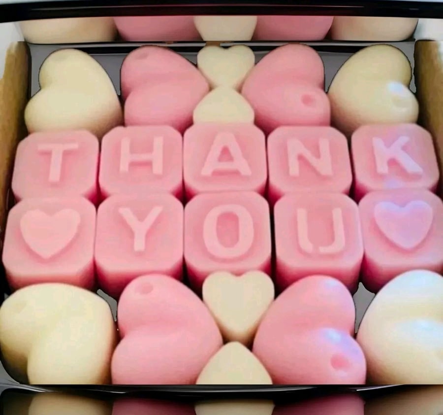 Handmade Thank You Wax melt gift box soy wax melts