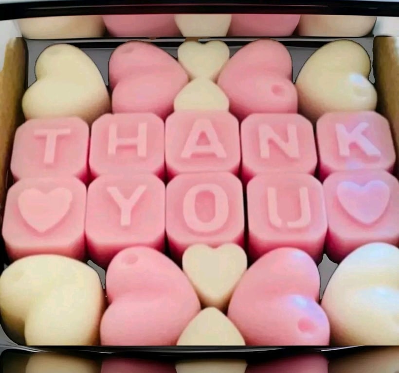 Handmade Thank You Wax melt gift box soy wax melts