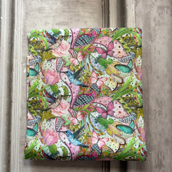 Fabric - Hummingbirds, Butterflies and floral. CS 0003