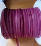 Kangaroo Leather Lace 3mm premium quality Cerise 1m - Image 2
