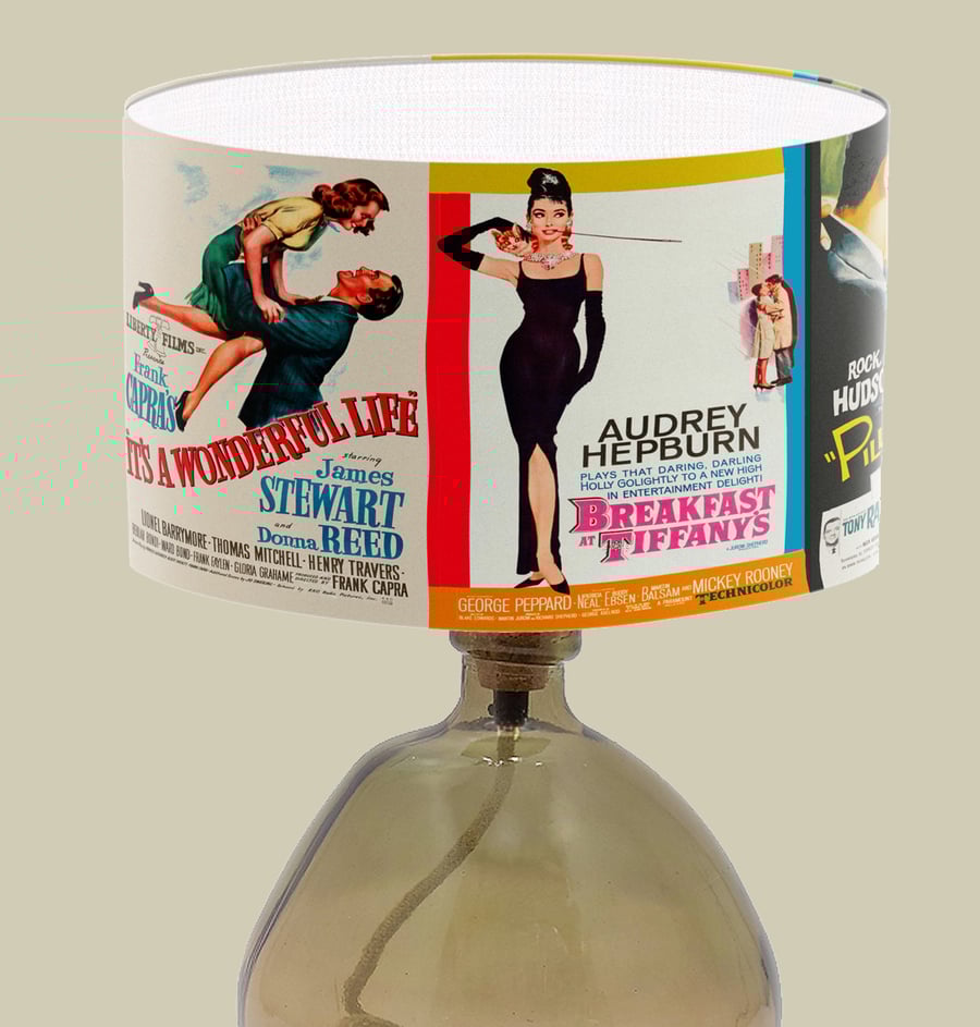 Film Poster Vintage Lampshade, Classic Films Poster gallery Print Lampshade