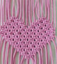 Pink Heart Macrame Wall Hanging. - Image 4