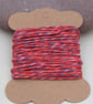 10m Soft Bright Orange, Purple Cotton String - Image 1