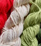 8 X 25g SMALL SKEINS 100% COTTON ARAN Christmas Pack - Image 4