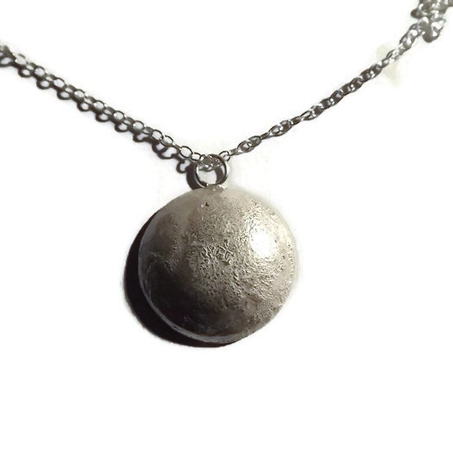 sterling silver hollow dome pendant