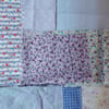 Pastel purples fabric remnants bundle