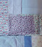 Pastel purples fabric remnants bundle