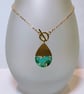 Walnut & Resin Pendant Necklace. - Image 1