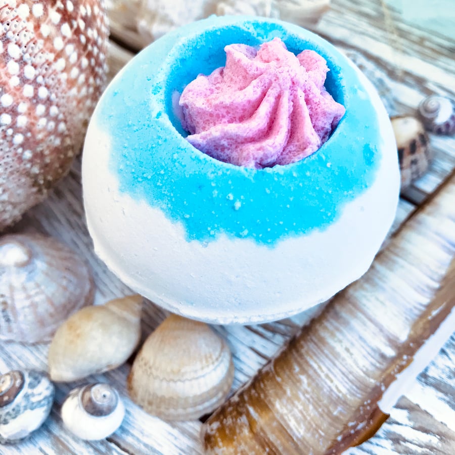 Cherry n Coconut Smoothie Bath Bomb
