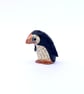 Handmade Copper Puffins - Handmade nature inspired seabird art gifts for readers