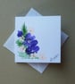 set of 3 hand painted floral blank cards & ref FA11 E1 ) - Image 3