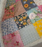 Patchwork Blanket. Fleece backed - Image 7