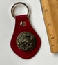 Red Leather Keyring - Dragon decoration - FREE SHIPPING - Image 2