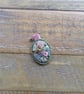 Liberty fabric felt brooch badge. - Image 3