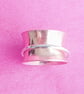 Copper and Sterling Silver Spinner Ring - Image 1
