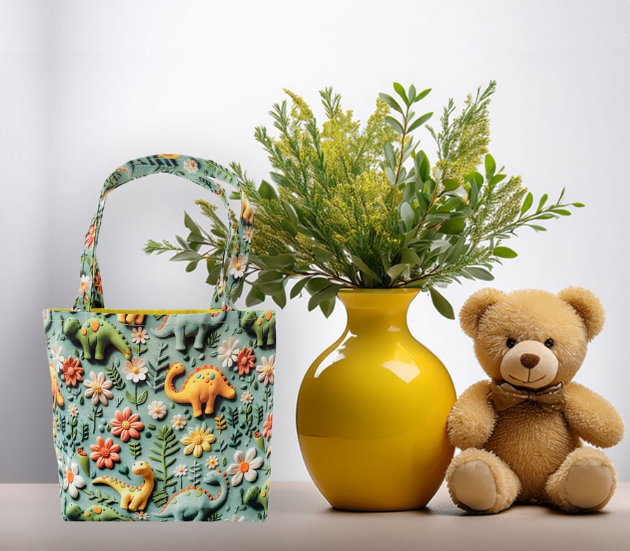 Children's 3D Dinosaur Design Tote Bag-Children-Baby Shower bag-Handmade-CTB077