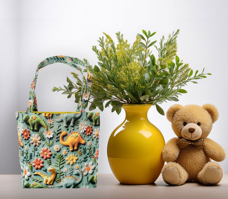 Children's 3D Dinosaur Design Tote Bag-Children-Baby Shower bag-Handmade-CTB077