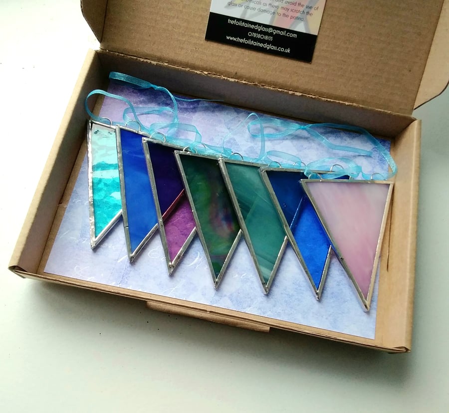 Stained Glass Bunting - Monet
