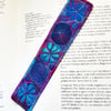 Textile Bookmark Free Machine Embroidery 