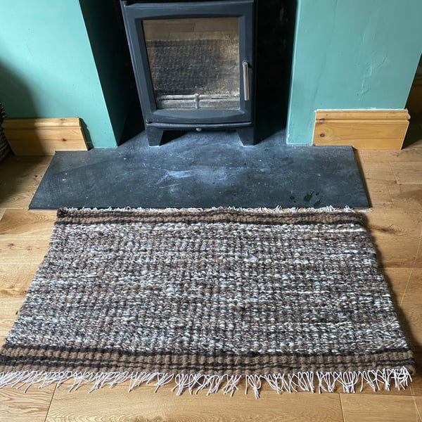 Handmade 100% British wool rug