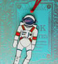 Handpainted Spaceman Laminated Bookmark - Image 4